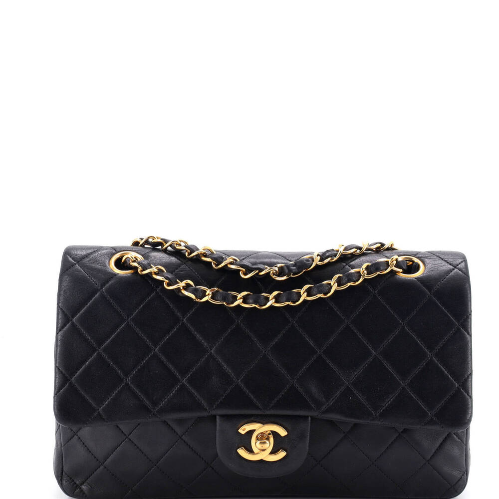 Chanel Medium Vintage Classic Double Flap Bag Quilted Lambskin